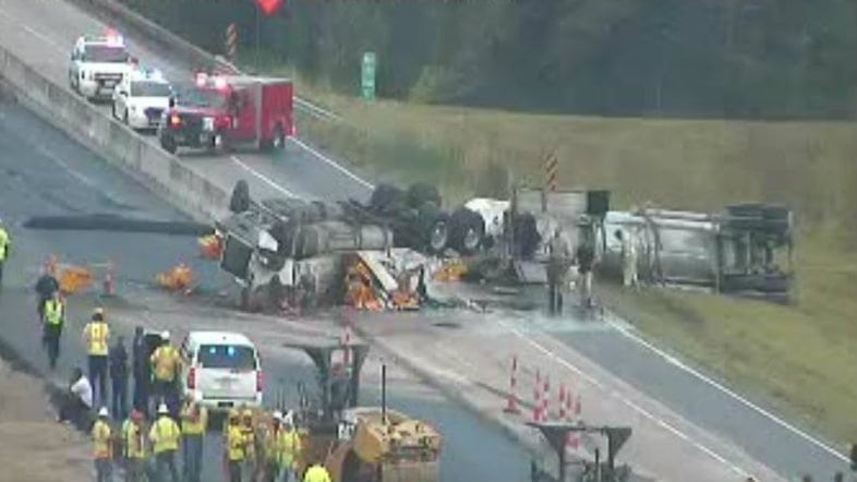 I-10 West Closed before Henderson due to crash