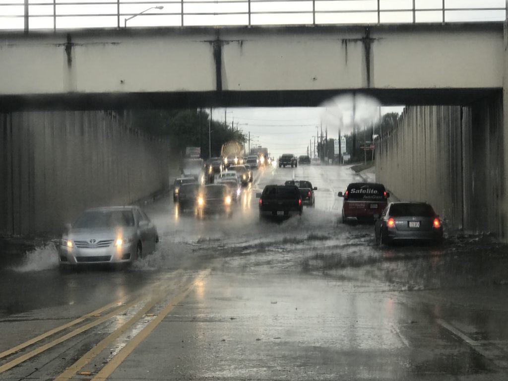 Torrential Rain Knocking Out Power And Flooding Roads