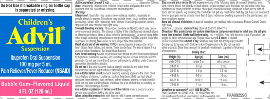 Children's Advil recall Pfizer