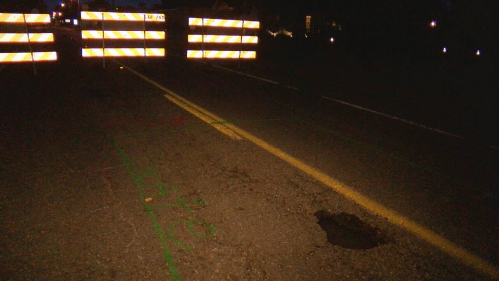 Eunice Sinkhole Hwy 91