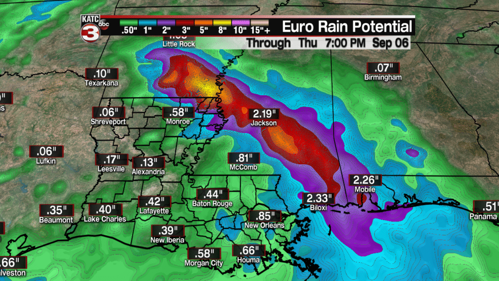 Gordon precipitation potential