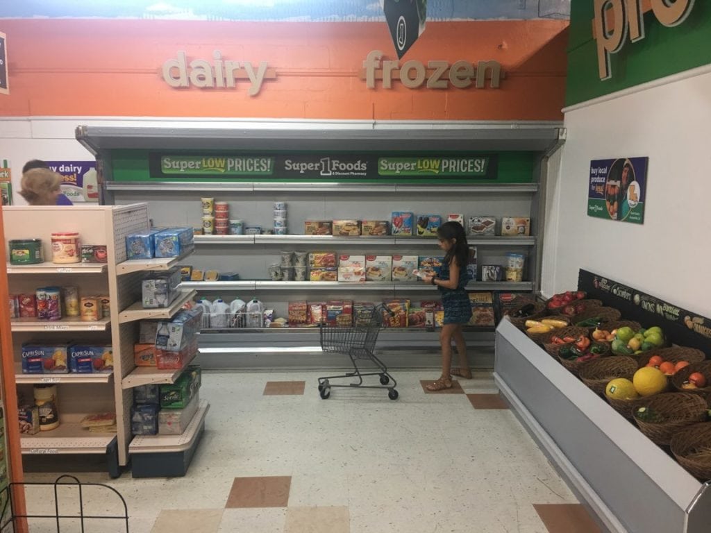 Children's Museum grocery store exhibit