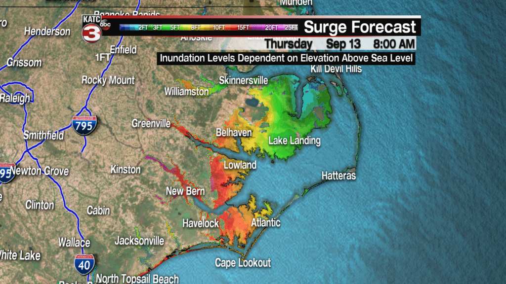 Florence storm surge