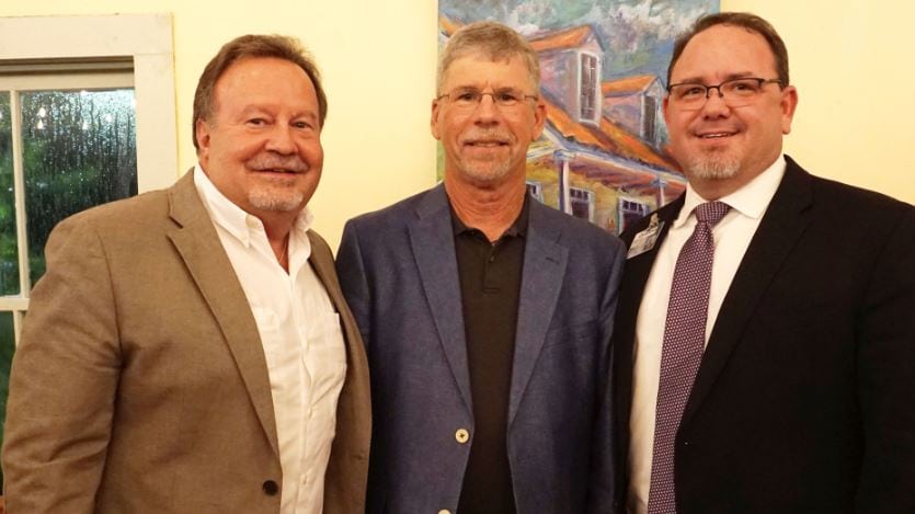 Pictured from left: Dr. Hunt DeBlanc, Dr. Kenneth Scott Parks and Dr. Kenneth Cochran, President & CEO of Opelousas General Health System.