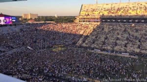 Tiger Stadium field rush