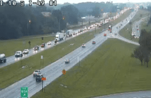 Traffic I-10 at I-49