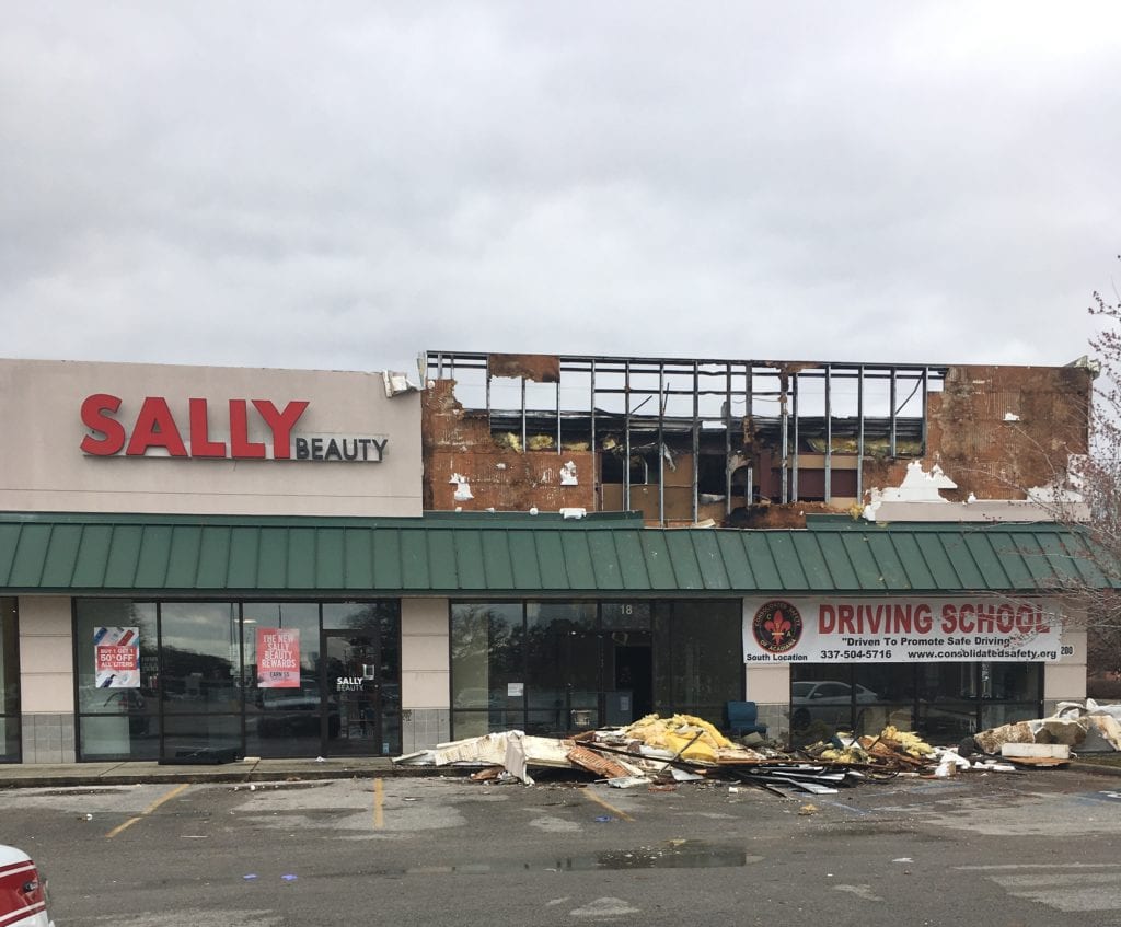 Lafayette driving school fire