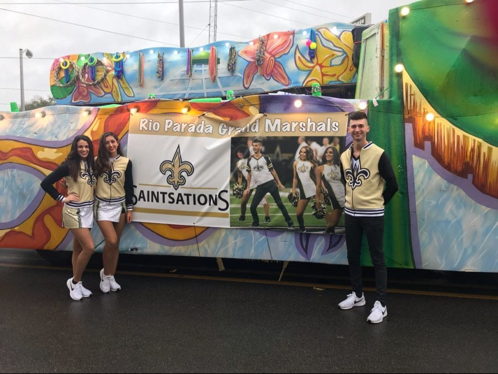 Saintsations in Rio parade