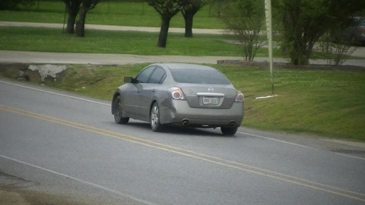 Duson armed robbery suspect vehicle