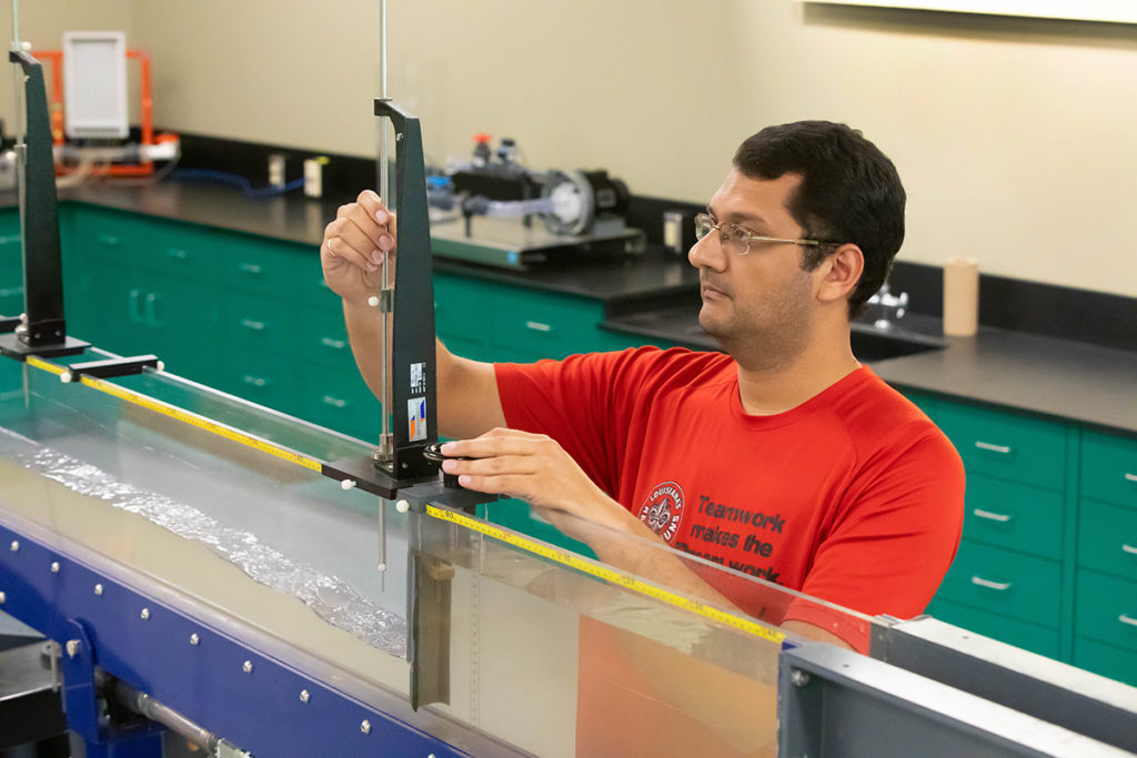 Photo: Hanz Unurh, a doctoral student in systems engineering at the University of Louisiana at Lafayette, is a member of the College of Engineering's Designing Leaders Program. The program is intended to help students develop leadership skills and learn about what to expect upon entering the workforce. Doug Dugas/University of Louisiana at Lafayette